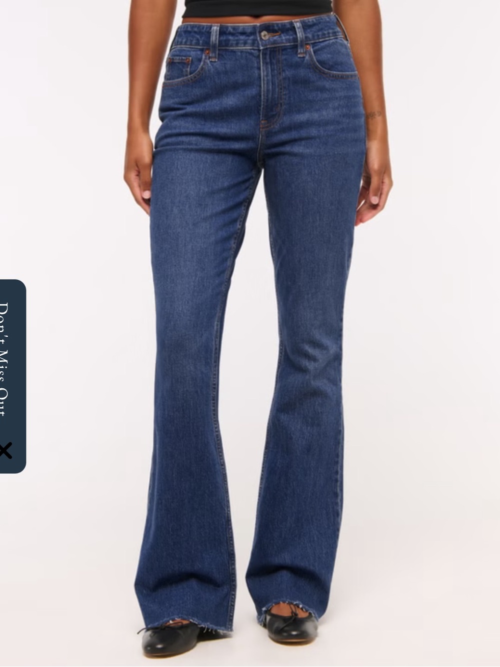 Abercrombie & Fitch midrise bootcut curve love